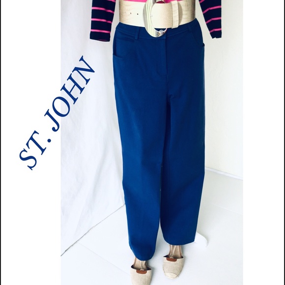 Authentic St John Sports Pants Navy Blue - Picture 4 of 8